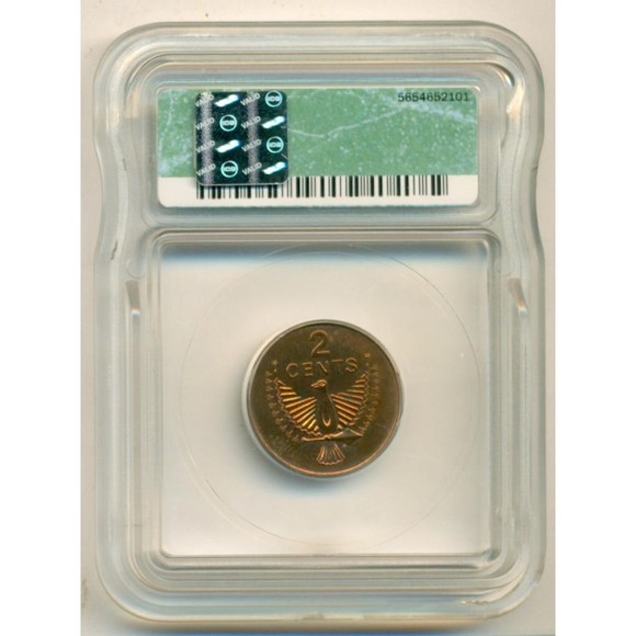 Solomon Islands 1978 (u) 2 Cents Km-2 MS67 PL ICG Low Mintage *SCARCE* - Picture 2 of 4